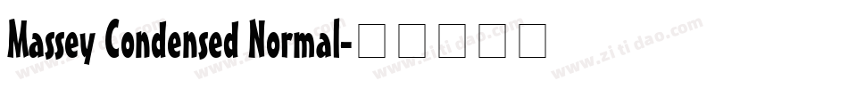 Massey Condensed Normal字体转换